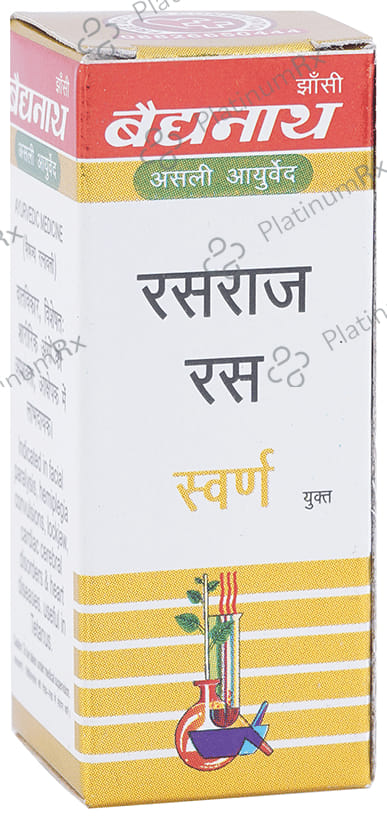 Baidyanath (Jhansi) Rasraj Ras with Gold Tablet 10 tablets