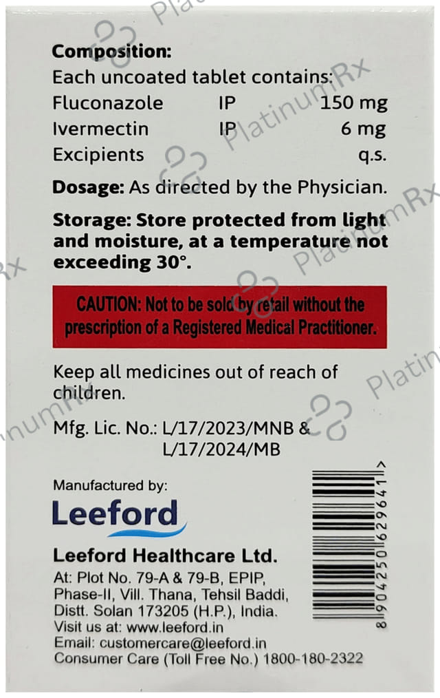 Fungiset Plus 150mg/6mg Tablet