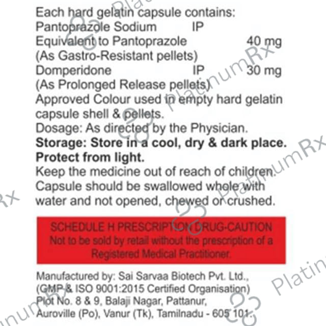 Pantolad DSR 30/40mg Capsule 10s