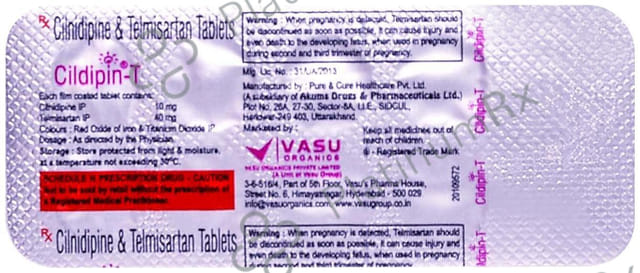 Cildipin T 10/40mg Tablet 10s