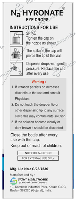 Na 0.1% Hyronate Eye Drop 10ml