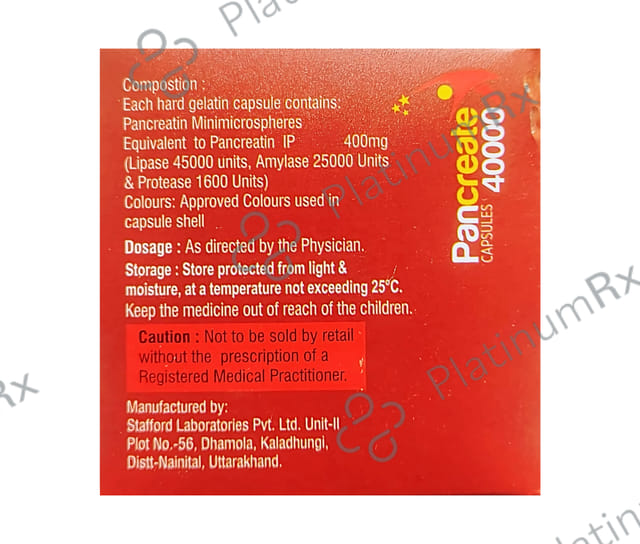 Pancreate 40000 Capsule 10s