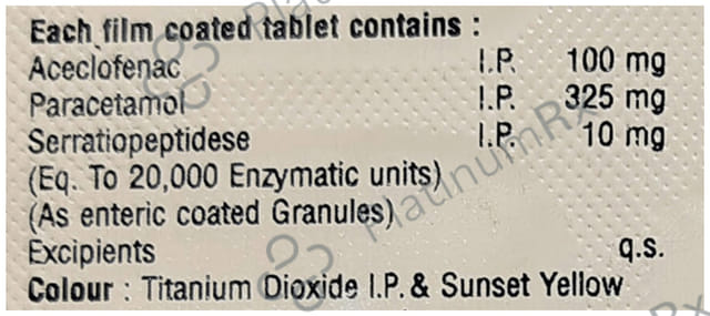 Asozen SR Plus 100/325/10mg Tablet 10s