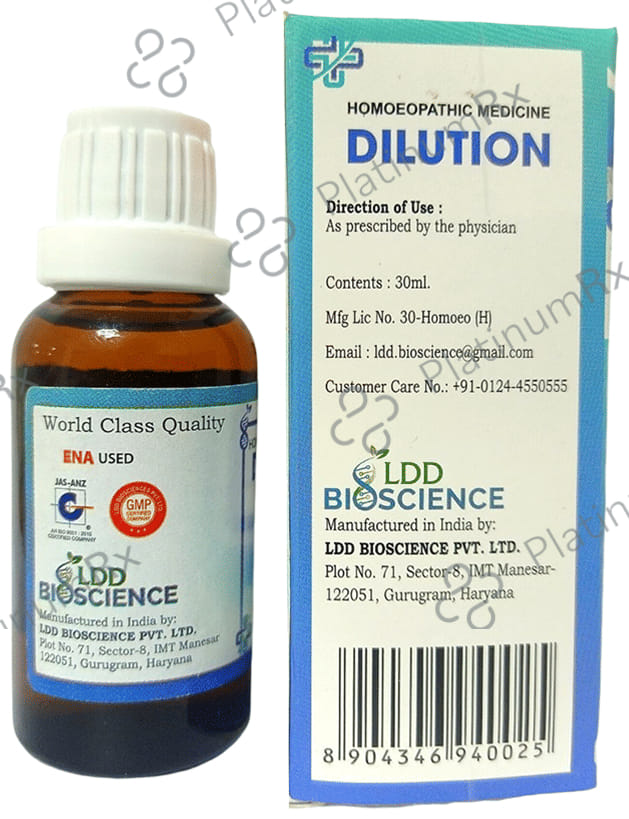 LDD Bioscience Zincum Phosphoricum Dilution 1000 CH 30 ml