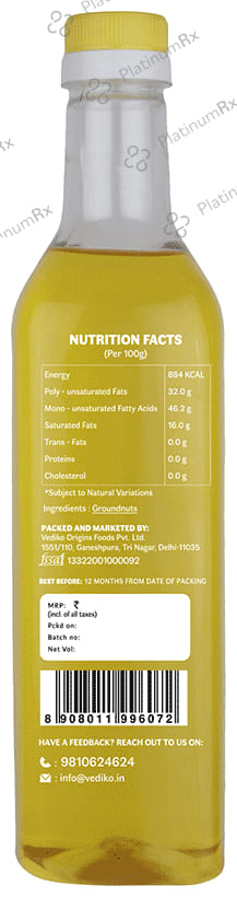 Vediko Origins Groundnut Oil 2 Ltr