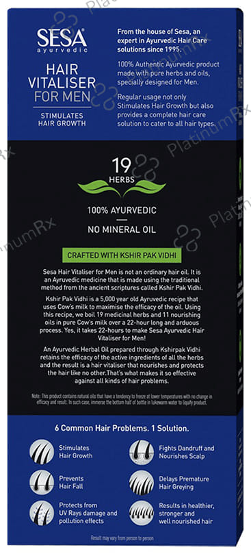 Sesa Ayurvedic Hair Vitaliser for Men