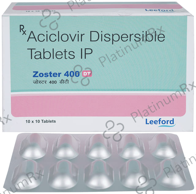 Zoster 400mg Tablet DT 10s