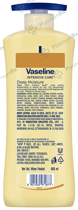 Vaseline Intensive Body Care Deep Moisture Lotion 600 ml