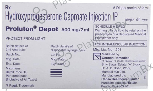 Proluton Depot 500mg Injection 2ml