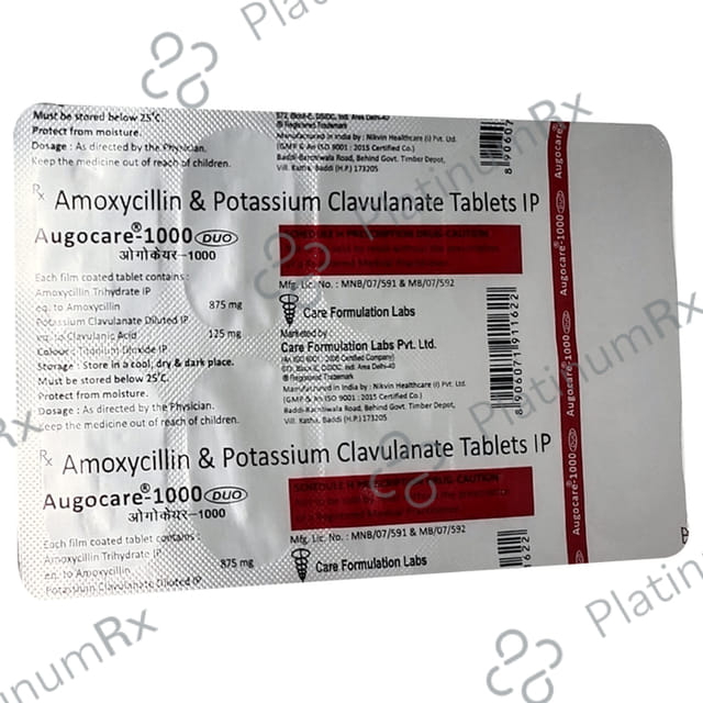 Augocare 1000 Duo Tablet