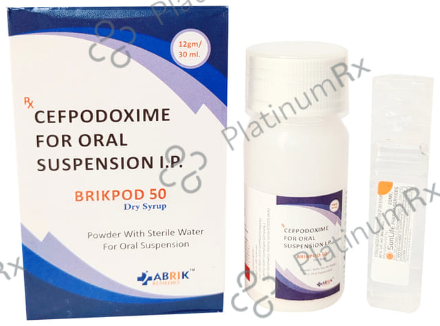 Brikpod 50mg Dry Syrup 30ml