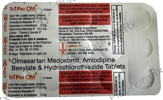 Tripin OM 5/12.5/20mg Tablet 15s