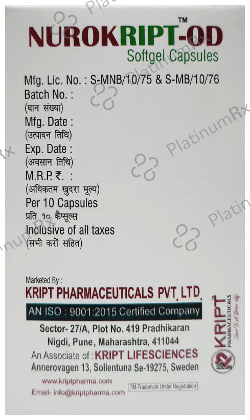 Nurokript-OD Softgel Capsule