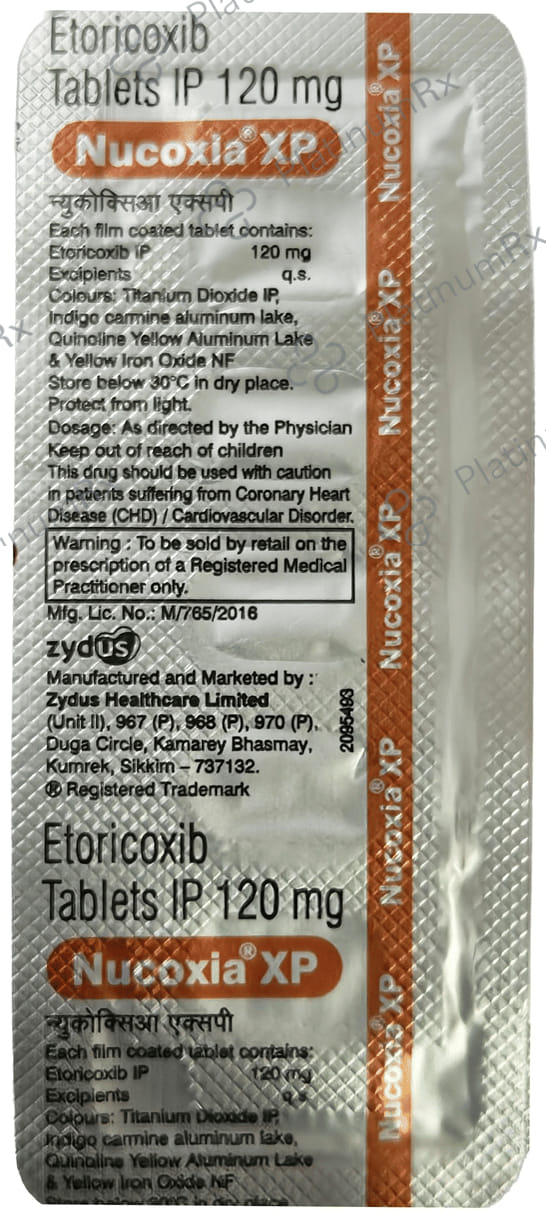 Nucoxia XP 120mg Tablet 5s