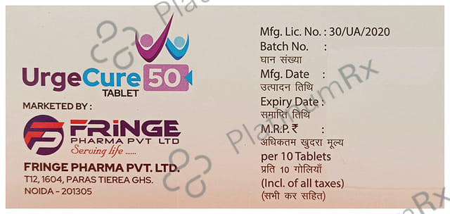 Urgecure 50mg Tablet ER 10s
