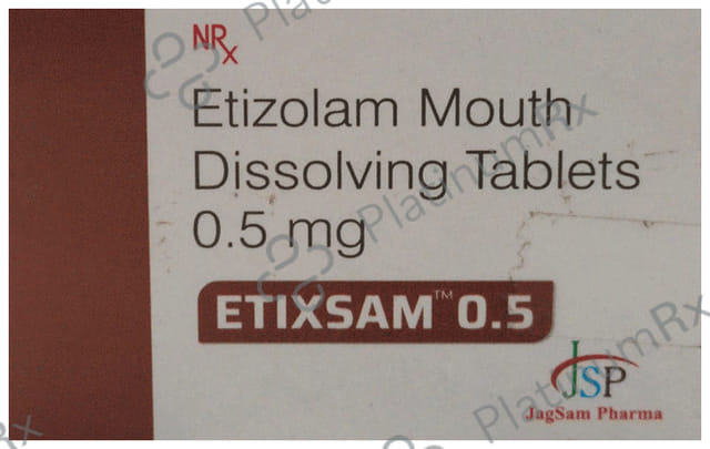Etixsam 0.5mg Tablet 10s