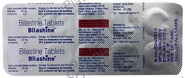 Bilashine 20mg Tablet 10s
