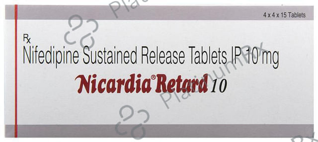 Nicardia Retard SR 10mg Tablet 15s