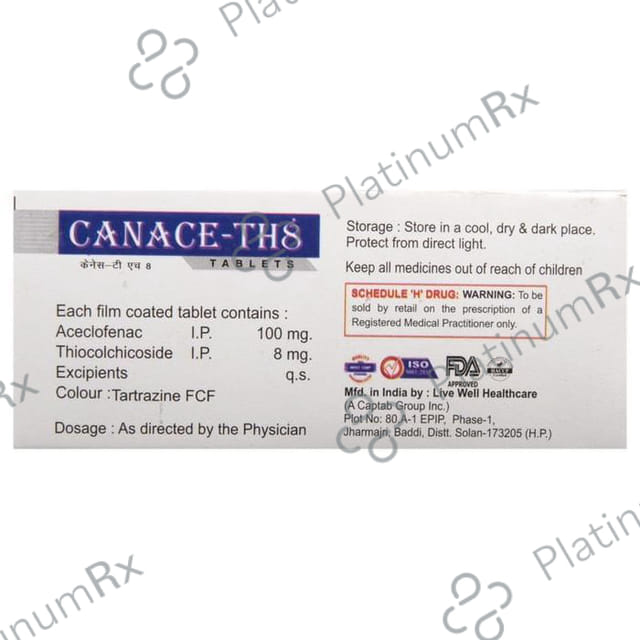 Canace TH 8/100mg Tablet 10s