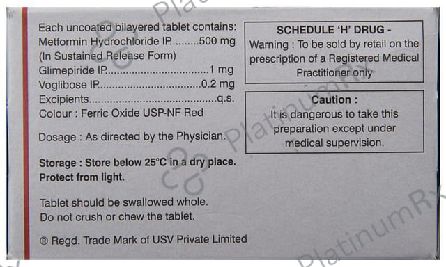 Glycomet Trio 1/500/0.2mg Tablet SR 10s