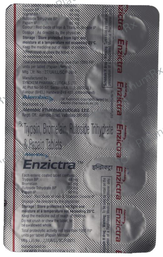 Enzictra 90/100/48mg Tablet 10s
