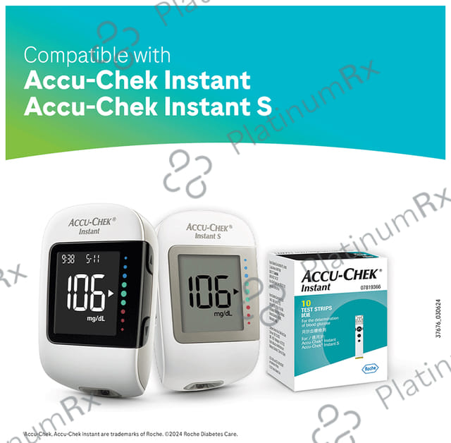 Accu Chek Instant Test Strip (Only Strip) 10s