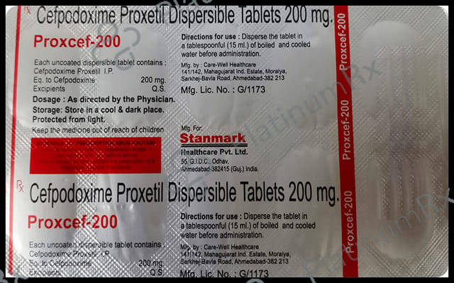 Proxcef 200 Tablet DT