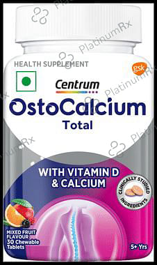 Centrum Ostocalcium Total 500mg/300IU Mixed Fruit Chewable Tablet 30s