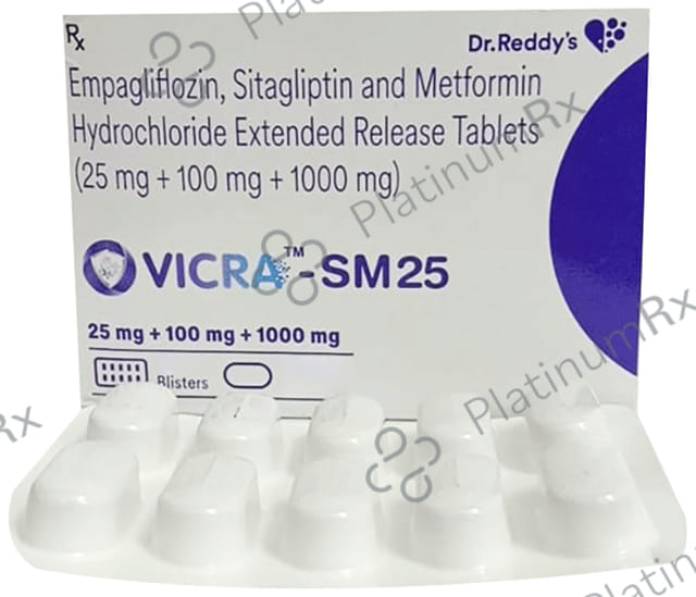Vicra SM 25/100/1000mg Tablet 10s