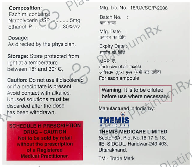 Nitrothem 5mg Injection