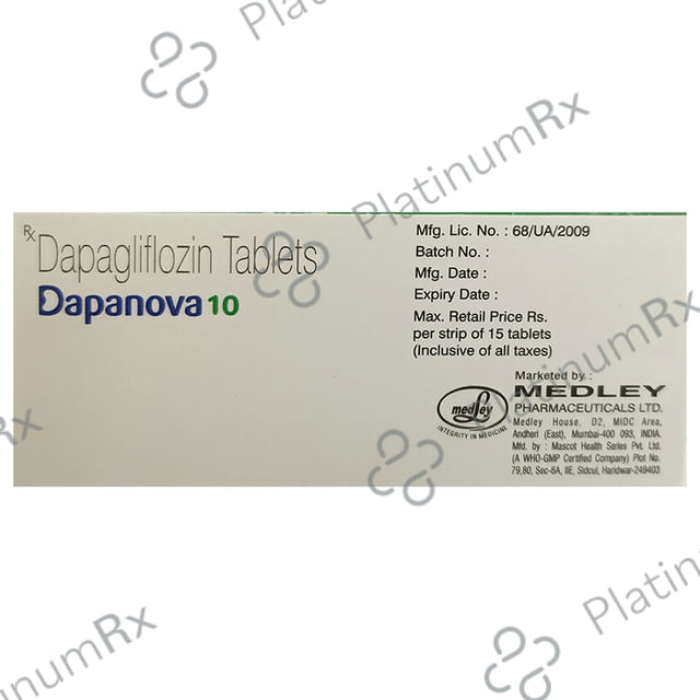 Dapanova 10mg Tablet 15s