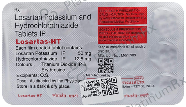 Losartas HT 50/12.5mg Tablet 15s