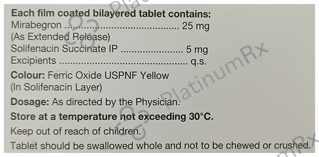 VesiBeta S 25/5mg Tablet ER 10s