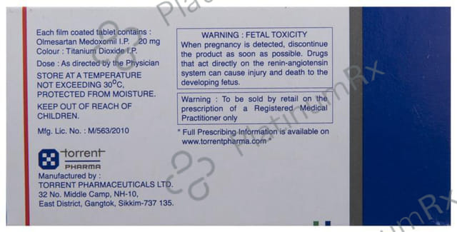 Olmetor 20mg Tablet 10s