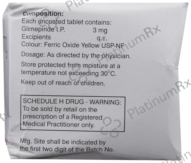 Glimulin 3mg Tablet 15s