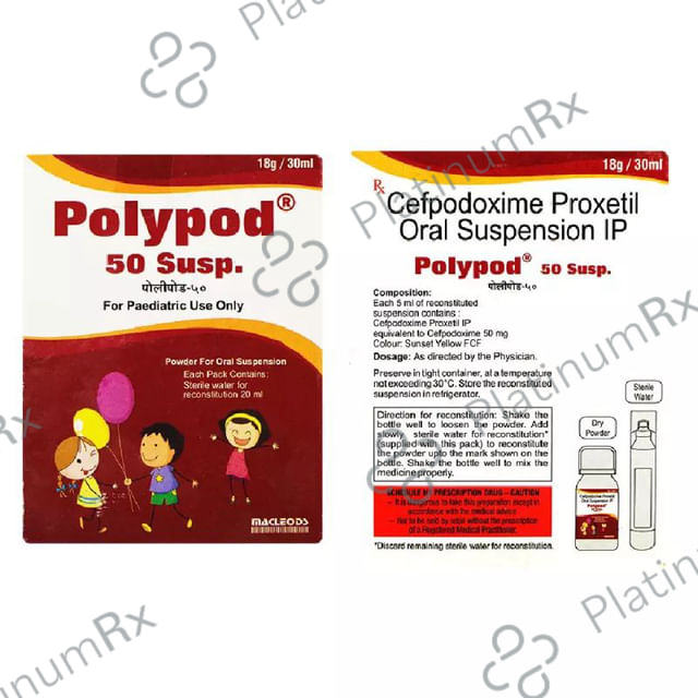 Polypod 50mg Dry Syrup 30ml