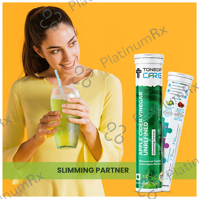 ToneOp Care Effervescent Tablet Apple Cider Vinegar Green Apple