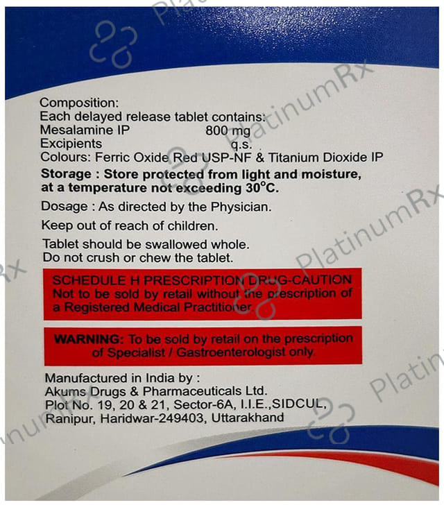 Coloncop 800mg Tablet 15s