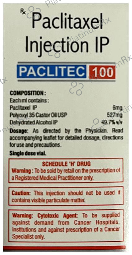 Paclitec 100 Injection Injection
