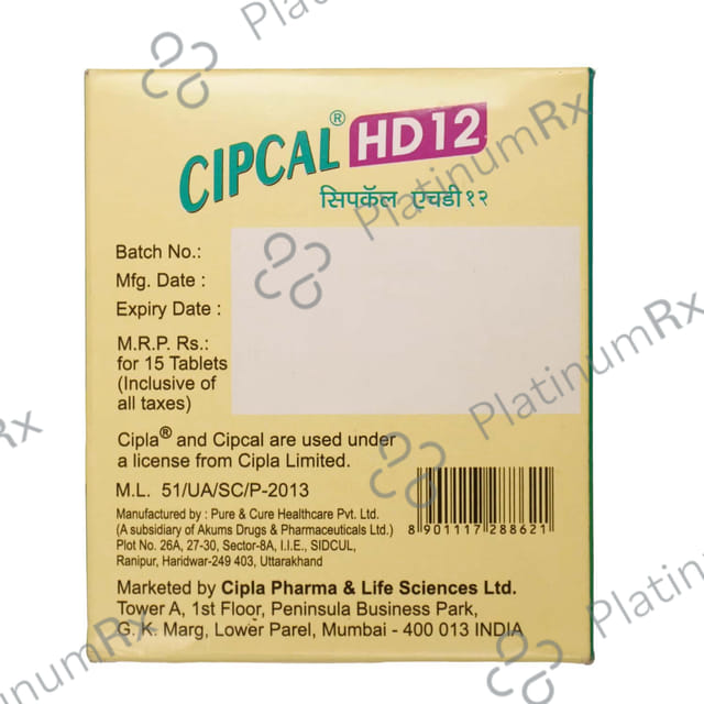 Cipcal HD 12 Tablet 15s