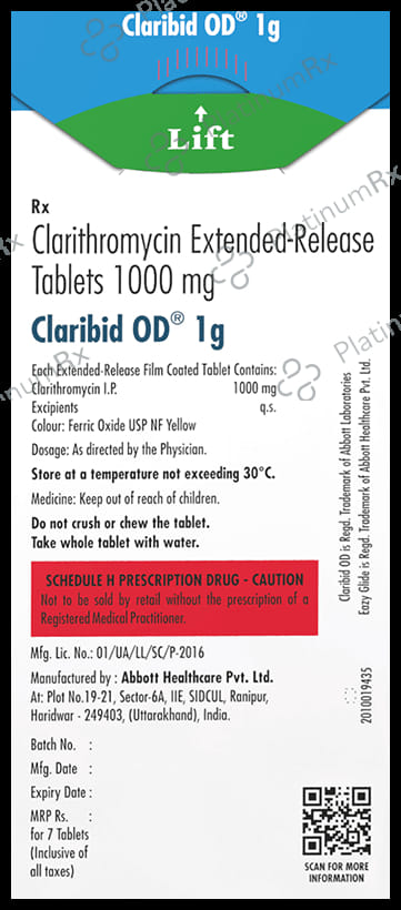 Claribid OD 1gm Tablet 7s