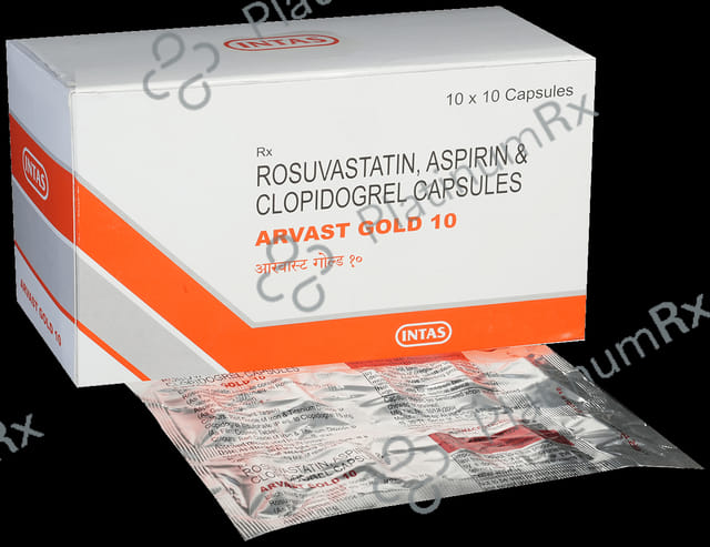 Arvast Gold 10/75/75mg Capsule 10s