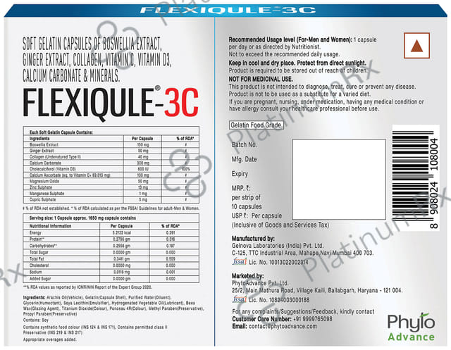 Flexiqule 3C Capsule 10s