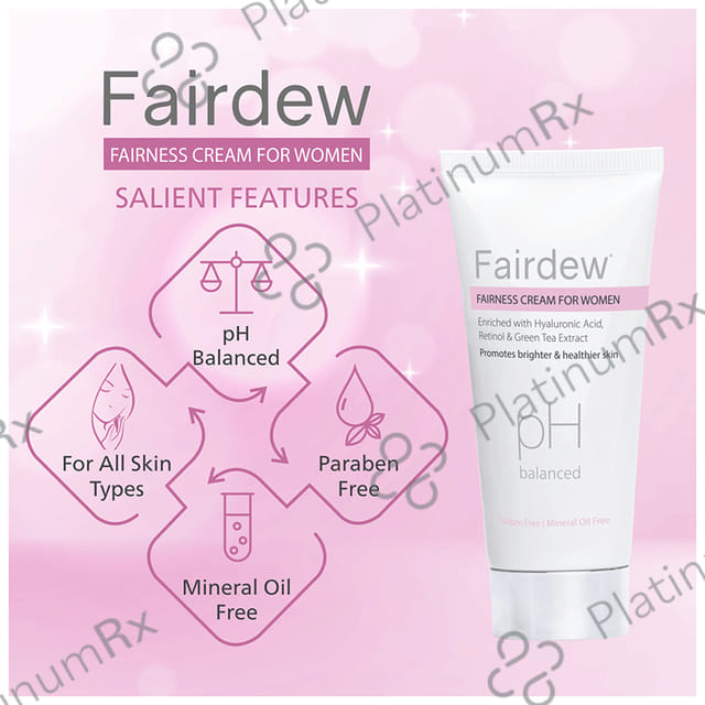 Fairdew PH Balanced Fairness Cream for Women (50gm Each) 4 Tube