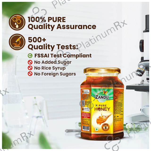 Zandu Pure Honey for Energy & Weight Management No Sugar Adulteration 500gm