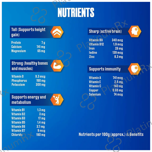 Horlicks Drink - Powder with Zinc, Vitamin C & D - Flavour Chocolate Delight 750 gm