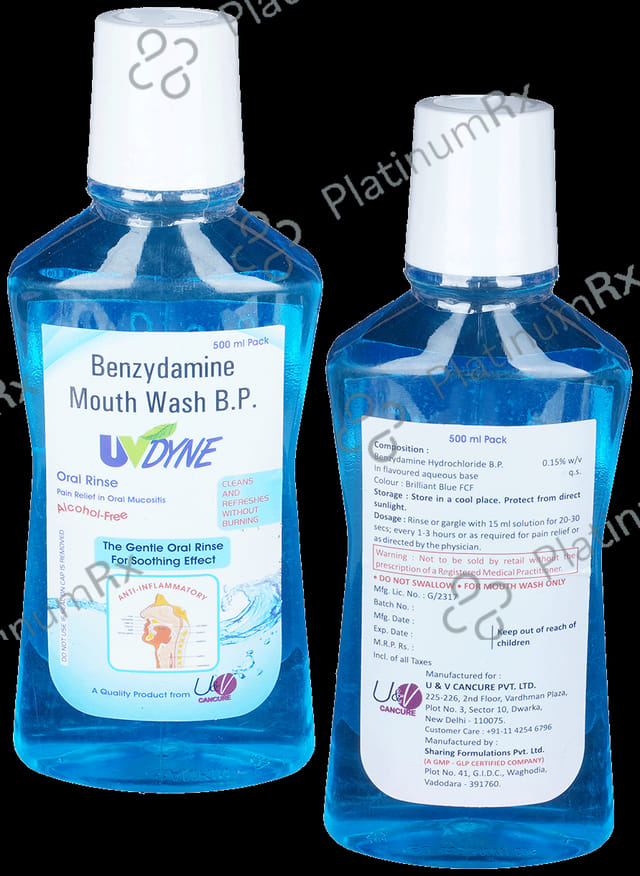 Uvdyne Mouth Wash 500 Mouth Wash
