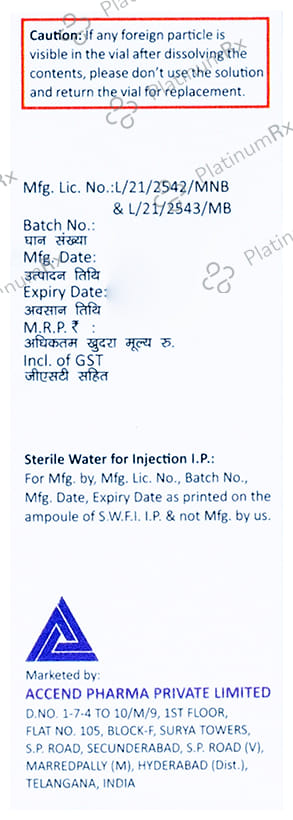 Ceftraxend 1000mg Injection 1s