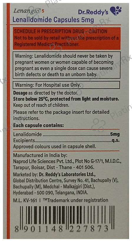 Lenangio 5mf Capsule 10s