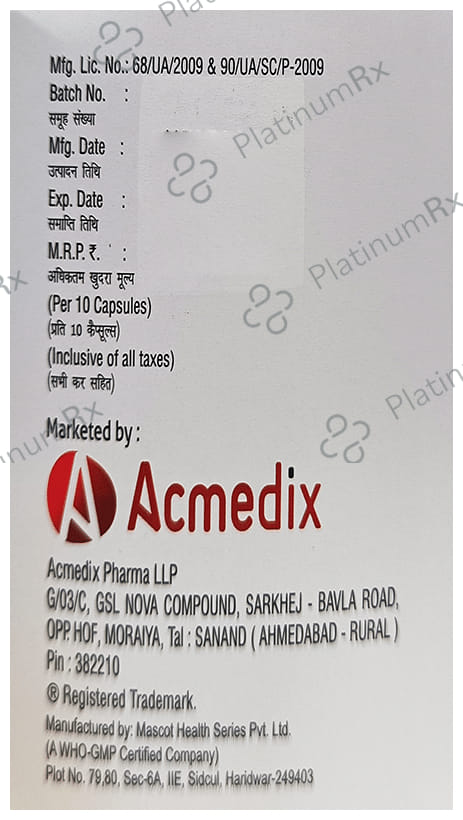 Acmerose Gold 20 Capsule 10s